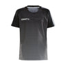 Pro Control Stripe Jersey Jr - Black/Silver - Front