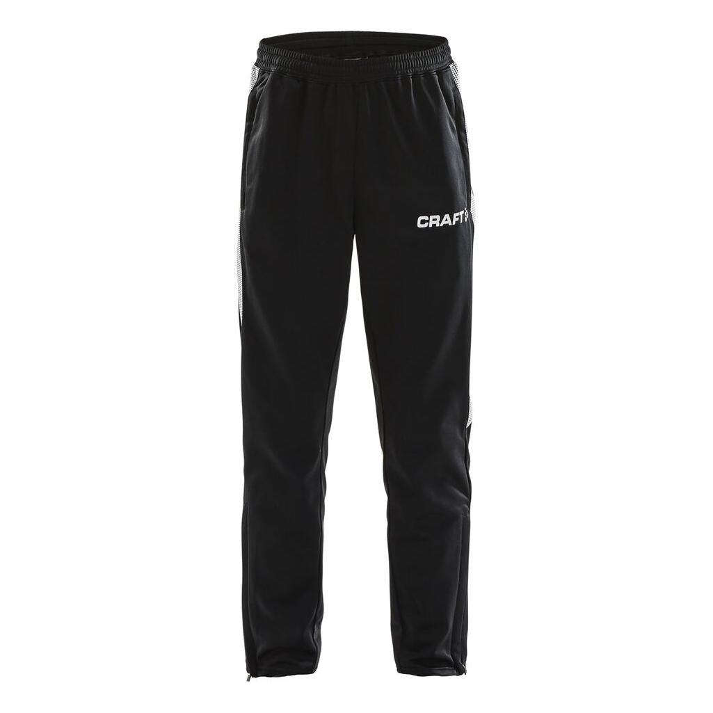 Pro Control Pants Jr - Black/White - Front