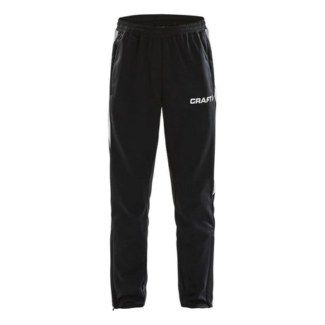 Pro Control Pants Jr - Black/White - Front