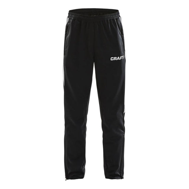 Pro Control Pants Jr - Black/White - Front