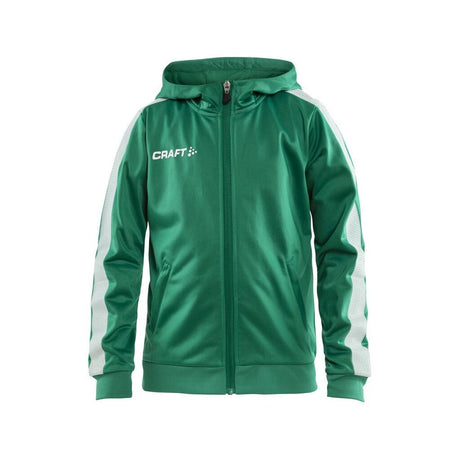 Pro Control Hood Jacket Jr - Green/White - Front