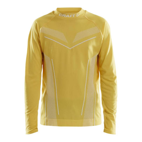 Pro Control Seamless Jersey Jr - Yellow - Front