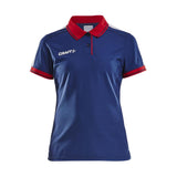 Pro Control Poloshirt W - Navy/Bright Red - Closeup 6