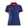 Pro Control Poloshirt W - Navy/Bright Red - Closeup 6