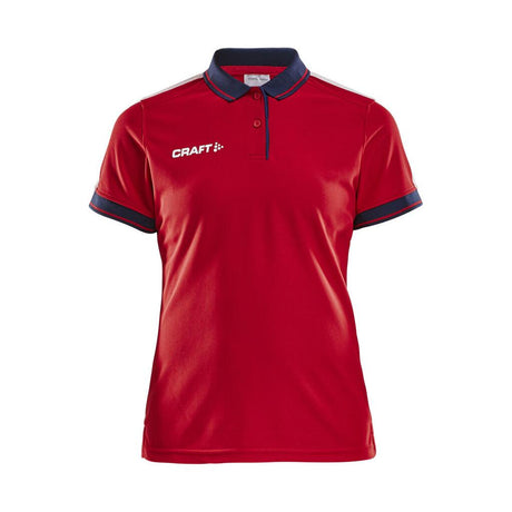 Pro Control Poloshirt W - Red/Navy - Front