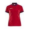 Pro Control Poloshirt W - Red/Navy - Front