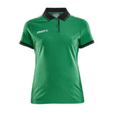 Pro Control Poloshirt W - Green/Black - Closeup 6