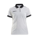 Pro Control Poloshirt W - White/Black - Closeup 6