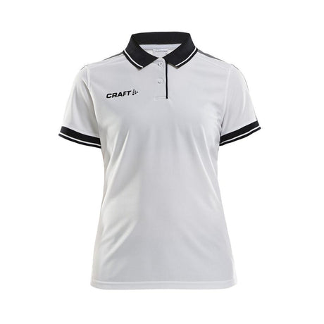 Pro Control Poloshirt W - White/Black - Closeup 6