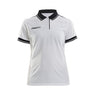 Pro Control Poloshirt W - White/Black - Closeup 6