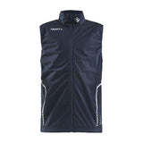 Warm Club Vest Jr - Dark Navy - Front