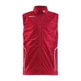 Warm Club Vest Jr - Red - Front