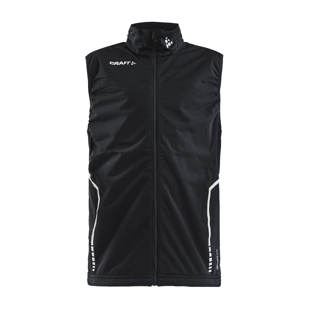 Warm Club Vest Jr - Black - Front