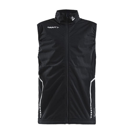 Warm Club Vest Jr - Black - Front