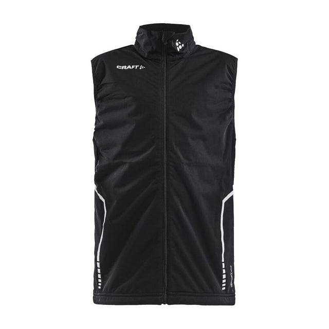 Warm Club Vest Jr - Black - Front