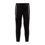 Warm Club 3/4 Zip Pants Jr - Black - Front