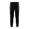 Warm Club 3/4 Zip Pants Jr - Black - Front