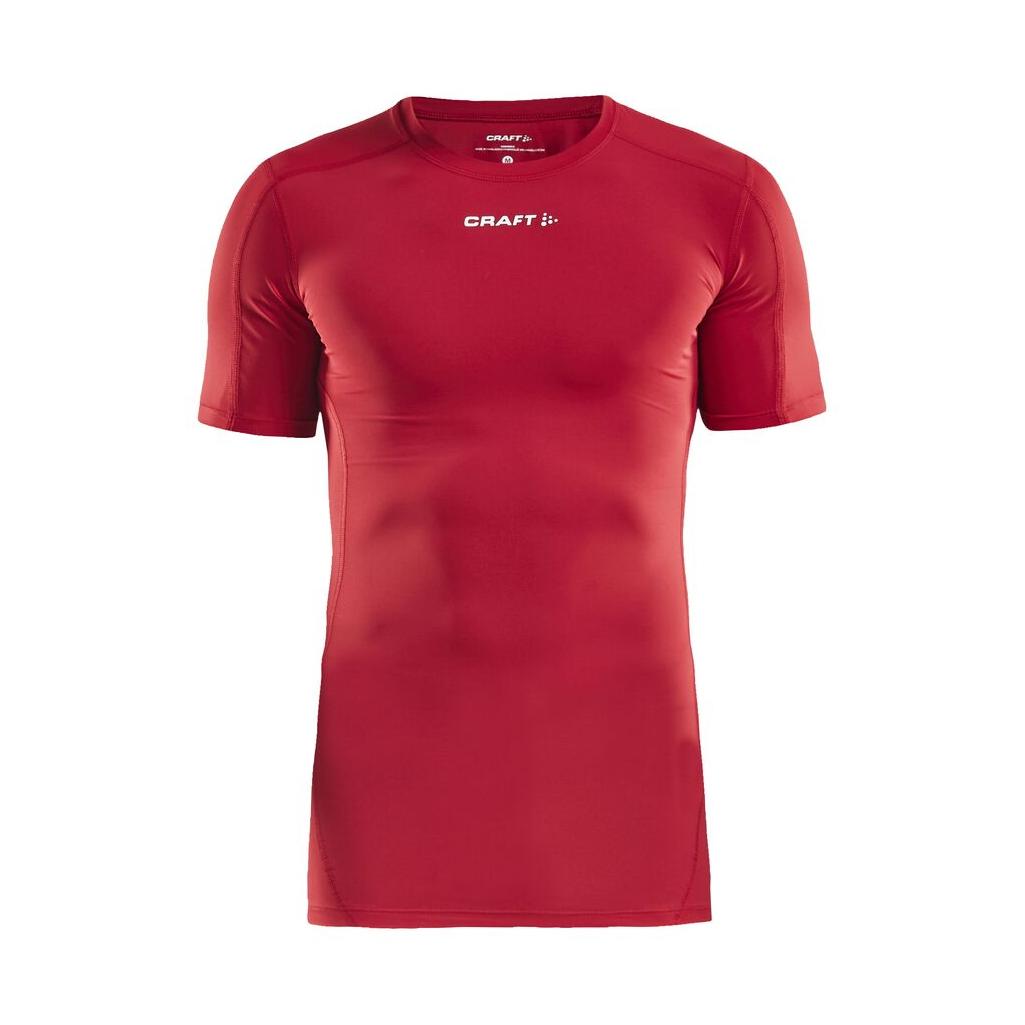 Pro Control Compression Tee Un - Red - Front