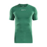 Pro Control Compression Tee Un - Green - Front