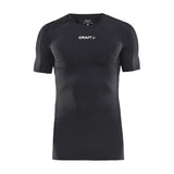 Pro Control Compression Tee Un - Black - Front