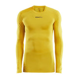 Pro C Compression Long Sle Un - Yellow - Front