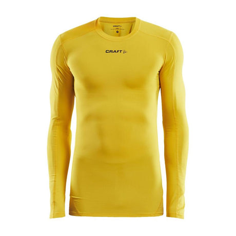 Pro C Compression Long Sle Un - Yellow - Front