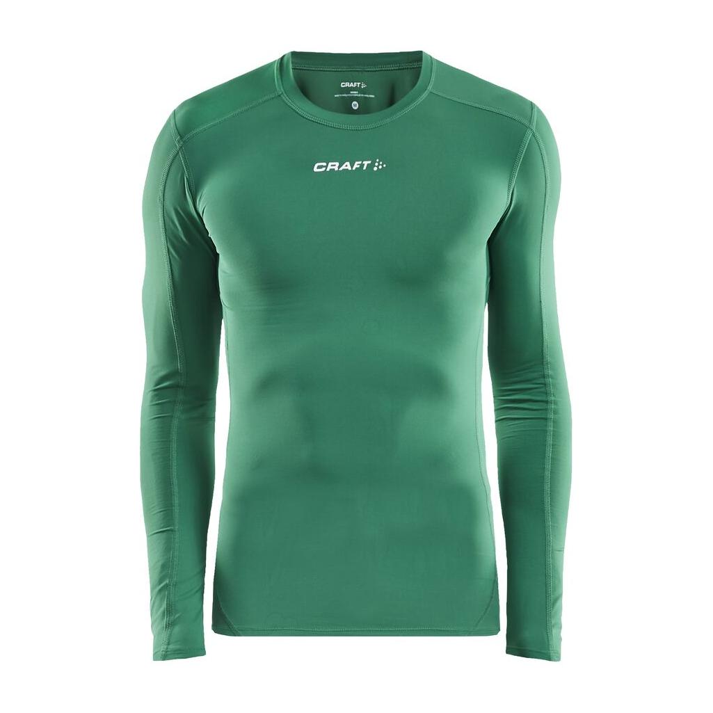 Pro C Compression Long Sle Un - Green - Front