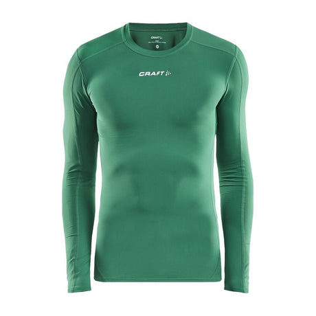 Pro C Compression Long Sle Un - Green - Front
