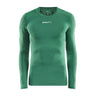 Pro C Compression Long Sle Un - Green - Front