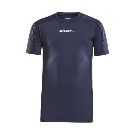 Pro Control Compression Tee Jr - Navy - Front