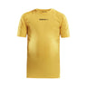 Pro Control Compression Tee Jr - Yellow - Front