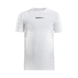 Pro Control Compression Tee Jr - White - Front