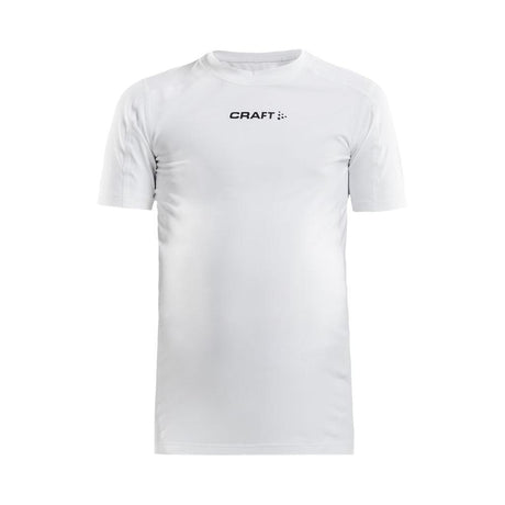 Pro Control Compression Tee Jr - White - Front