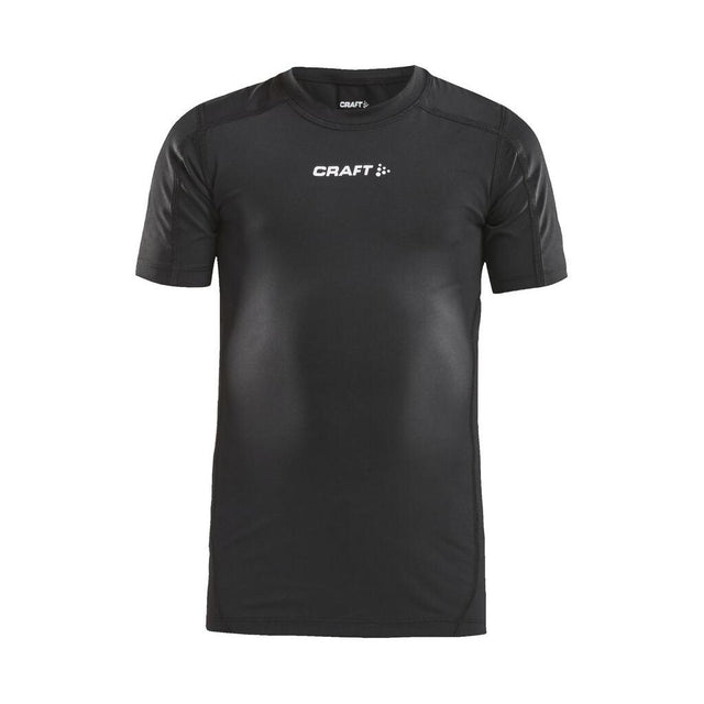 Pro Control Compression Tee Jr - Black - Front
