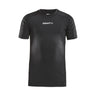Pro Control Compression Tee Jr - Black - Front