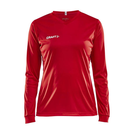 Squad Go Jersey Solid Ls W - Red - Front