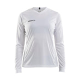 Squad Go Jersey Solid Ls W - White - Front