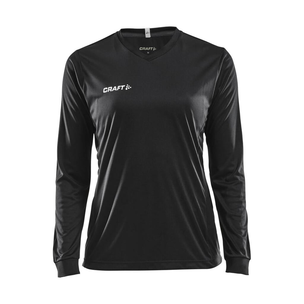 Squad Go Jersey Solid Ls W - Black - Front