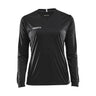 Squad Go Jersey Solid Ls W - Black - Front