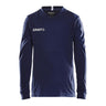 Squad Go Jersey Solid Ls Jr - Navy - Front