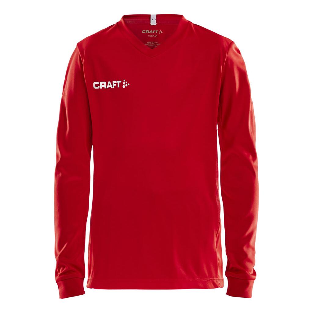 Squad Go Jersey Solid Ls Jr - Red - Front