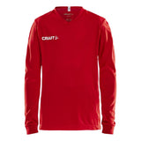 Squad Go Jersey Solid Ls Jr - Red - Front