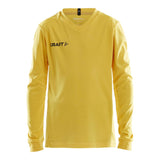Squad Go Jersey Solid Ls Jr - Yellow - Front
