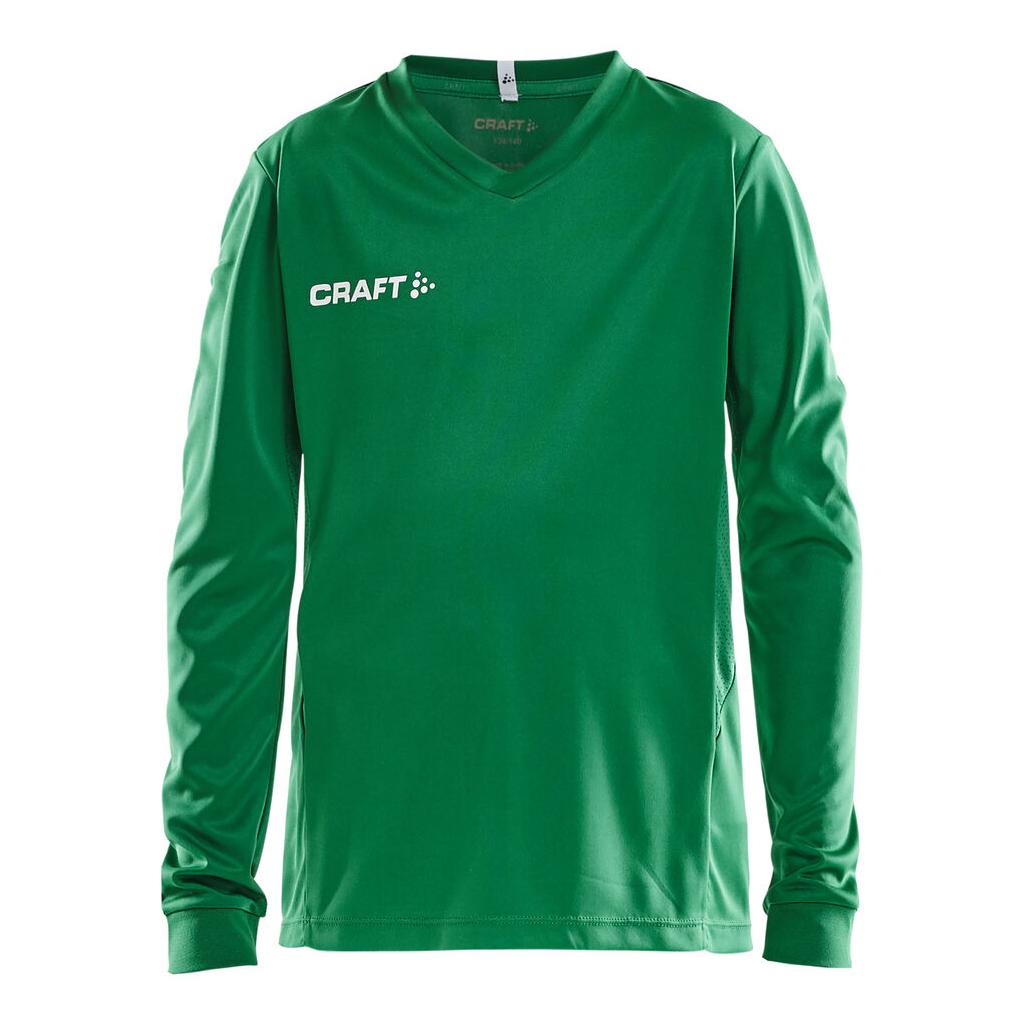 Squad Go Jersey Solid Ls Jr - Green - Front