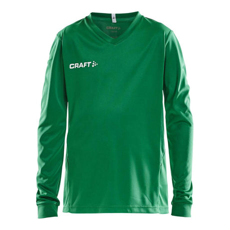 Squad Go Jersey Solid Ls Jr - Green - Front