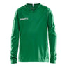 Squad Go Jersey Solid Ls Jr - Green - Front