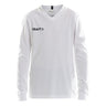 Squad Go Jersey Solid Ls Jr - White - Front