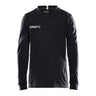 Squad Go Jersey Solid Ls Jr - Black - Front