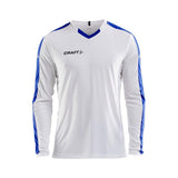 Progress Jersey Contrast Ls M - White/Club Cobolt - Front