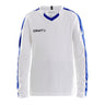 Progress Jersey Contrast Ls Jr - White/Club Cobolt - Front